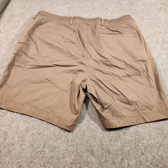 Abercrombie & Fitch Shorts Mens 34 Brown A&F All Day Stretch Chino‎ Flat Front - Picture 7 of 8